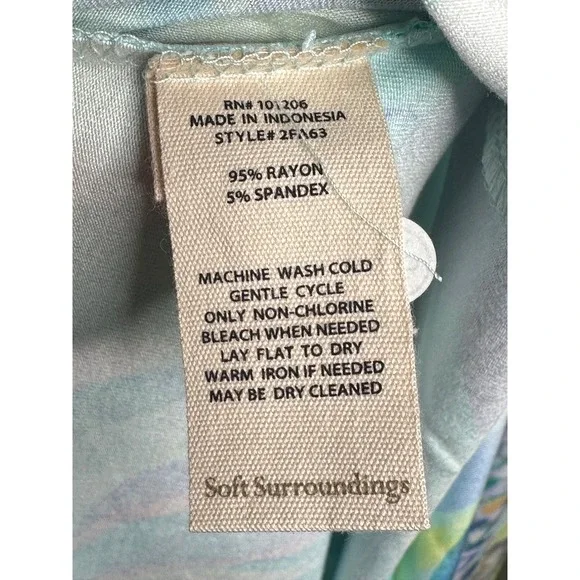 NEW Soft Surroundings Stella Maxi Dress MEDIUM 10 12 Coastal Resortwear Vacation - Picture 12 of 12